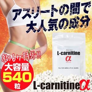 送料無料5個セット　L-carnitineα（L-カルニチンα）　(大容量約6か月分）　ダイエットサプリ