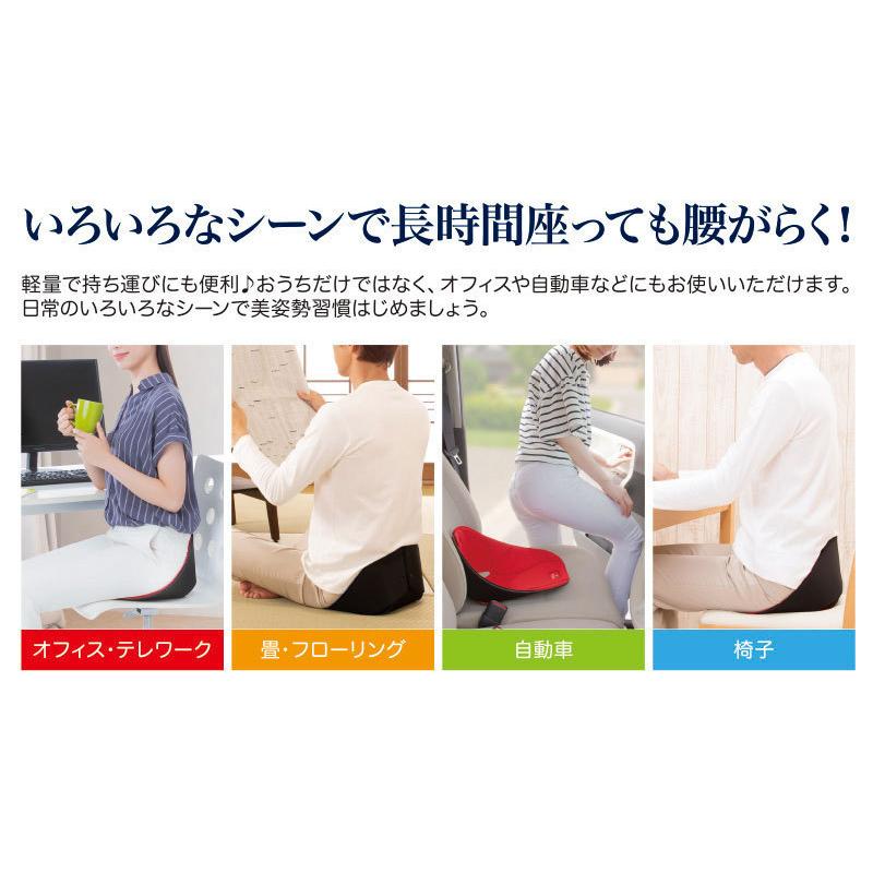 送料無料3個セット　ボードクッション cosios（コシオス）  姿勢 正す 椅子 クッション 腰 お尻  骨盤 背筋 猫背 車 運転 仕事 テレワーク 畳 美しい姿勢_3
