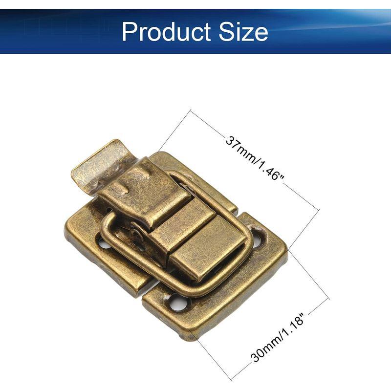 MroMax トグルラッチ ラッチハス グルラッチ トグルラッチハスプ メタル製ブロンズトーン キャッチ ケースボックスト パッチン錠 ボッ｜blue-lagoon925｜05