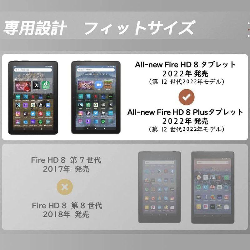 NEW Fire HD 8 / Fire HD 8 Plus 第12世代 2022年発売 ケース - スマホカバー TPUシリコンHVUYA｜blue-lagoon925｜04