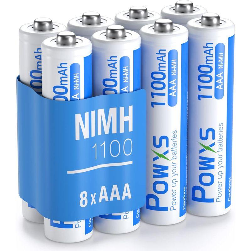 POWXS 単4電池 充電式 単四充電池 高容量 ニッケル水素電池 1100mAh 約1200回使用可能 ８本入り 液漏れ防止 充電池 単4｜blue-lagoon925｜06