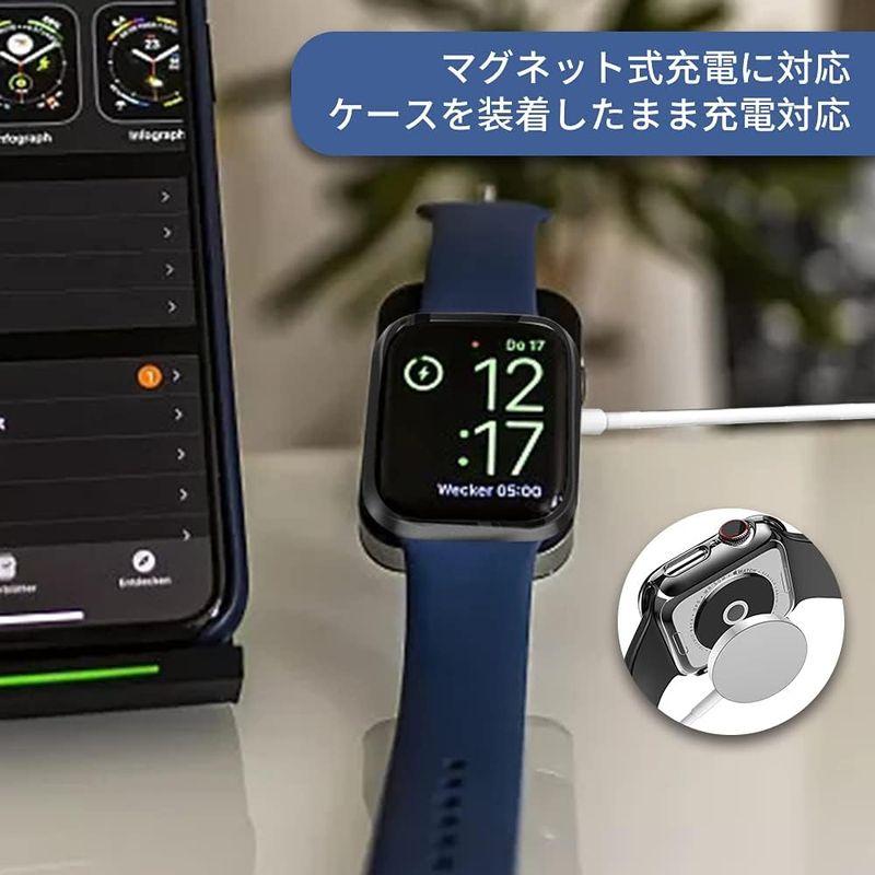 2023改良ケースTEMEDO for アップルウォッチ カバー 44mm 対応 Apple Watch ケース PCフレーム アップルウォ｜blue-lagoon925｜06