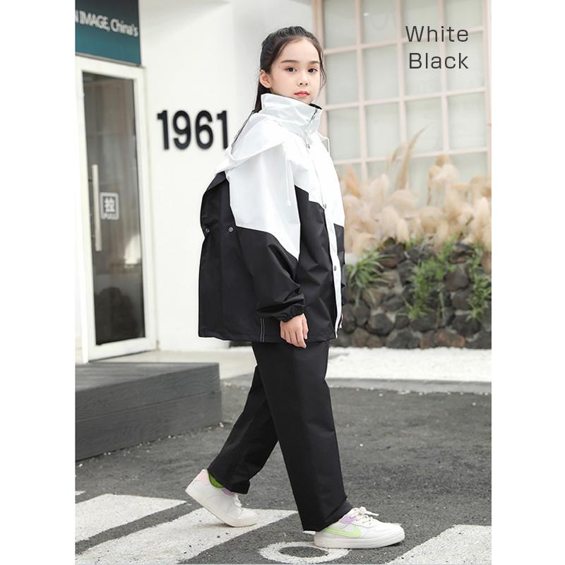 レインコート 上下 キッズ 子供用 カッパ レインウェア ランドセル対応 セットアップ 小学生 雨具 雨合羽 通学 防水 |  | 02