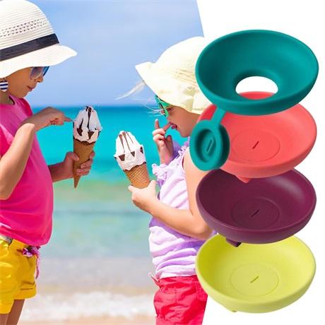 4個セット】子供用アイスキャンディーホルダー 再利用可能 垂れない