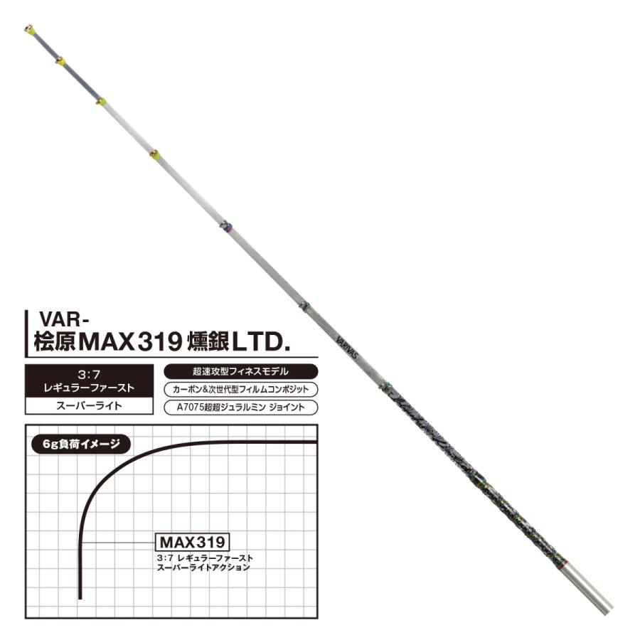 バリバス　ワークスリミテッドワカサギ穂先桧原MAX319 【2本セット】 VARIVAS（バリバス） 公魚工房ワカサギ穂先 ワークスリミテッド 桧原
