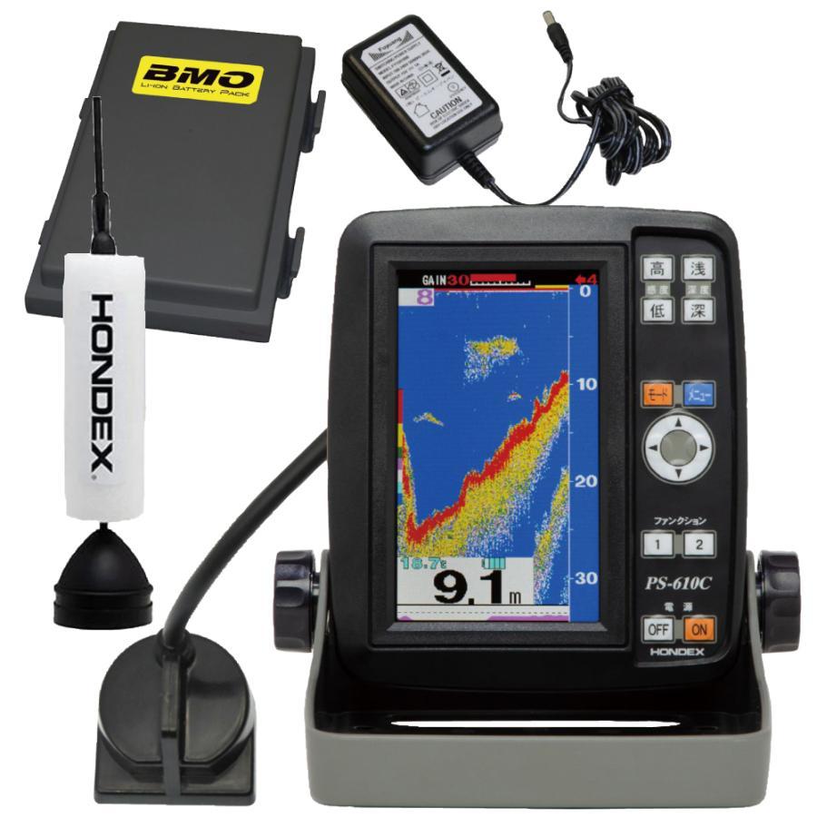 HONDEX ワカサギ魚探 PS-610CII-WP-BM ワカサギパック HONDEX ワカサギ魚探 PS-610CII-WP-BM ワカサギパック