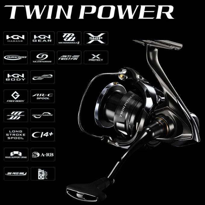 シマノ（SHIMANO） 24TWINPOWER ツインパワー 4000XG : つり具