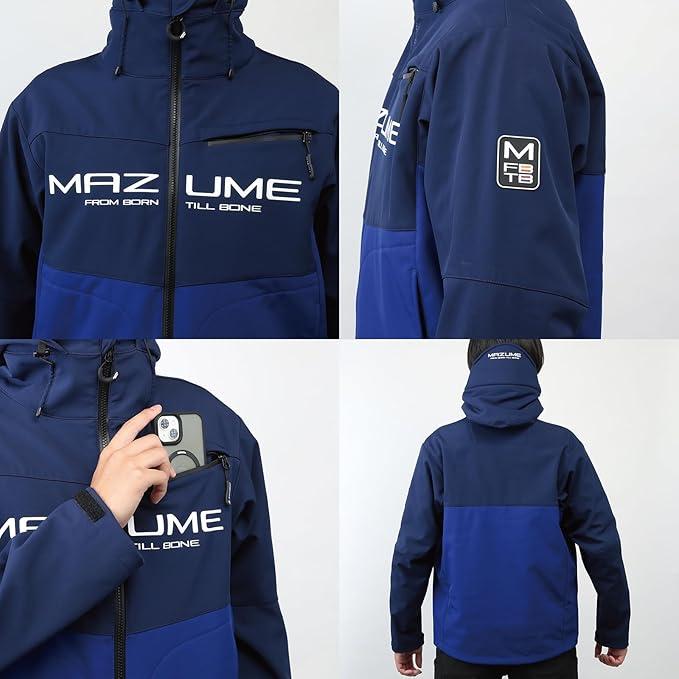 mazume MZFW-799 ウィンドカットジャケット Wトーン ブラック×ネイビー Mの画像