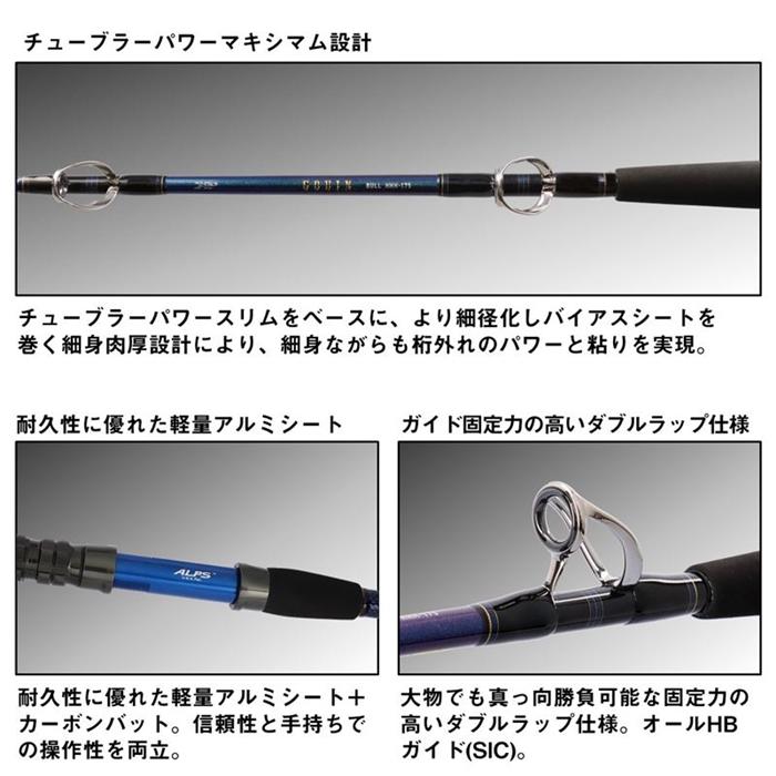 GOUIN DAIWA BULL ゴウインブル HHH-175・K : つり具BLUEMARLINヤフー