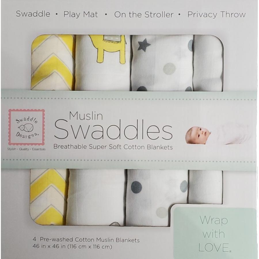 Muslin Swaddles 『おくるみ 4枚セット イエロー』スワドルデザインズ Swaddle Designs モスリンコットン 116cm x 116cm :ba0092-05:Blue Mermaid - 通販 - Yahoo!ショッピング Muslin Swaddles 『おくるみ 4枚セット イエロー』スワドルデザインズ Swaddle Designs モスリンコットン 116cm x 116cm :ba0092-05:Blue Mermaid - 通販 - Yahoo!ショッピング