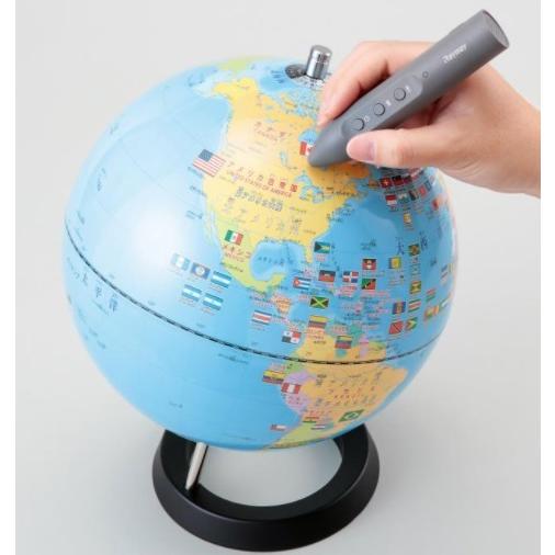 ふるさと割 送料無料 レイメイ藤井 しゃべる国旗付き地球儀 25cm Cyv3013 小学生 地球儀 世界地図 地理 社会科 学習 初心者 子供 自由学習 安心と信頼