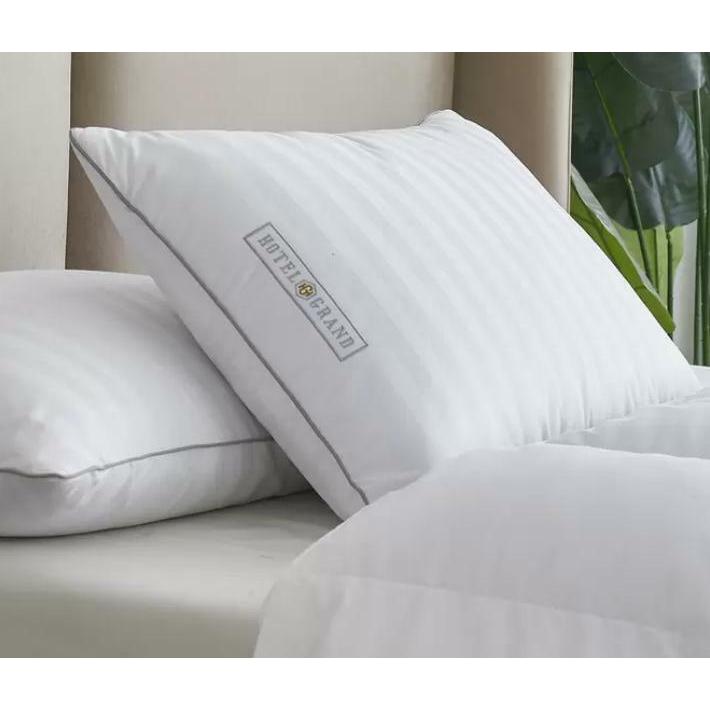 【送料無料】『Hotel Grand』 ホテル グランド ダウン&フェザー 枕 2個セット 天然 ダウンフェザー使用 コットン100