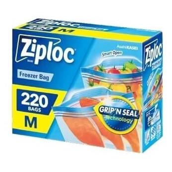 【送料無料!!】Ziploc ジップロック『 フリーザー用バッグ Mサイズ』220枚 ダブルジッパー　フリーザー用バック 冷凍保存バック フリーザーバック 冷凍保存｜blue-mermaid｜02