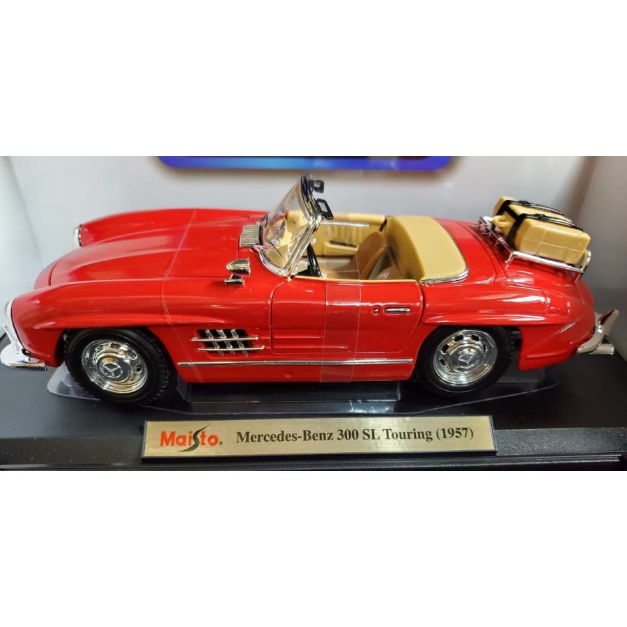 【送料無料!!】MAISTO マイスト『メルセデス ベンツ 300 SL Touring 1957 赤』 1/18　スペシャルエディション｜blue-mermaid｜02