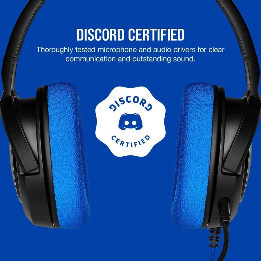 Corsair ゲーミングヘッドセット HS35 STEREO Stereo Gaming Headset -Blue- (PC PS5 PS4 Xb｜blue-note-company｜08