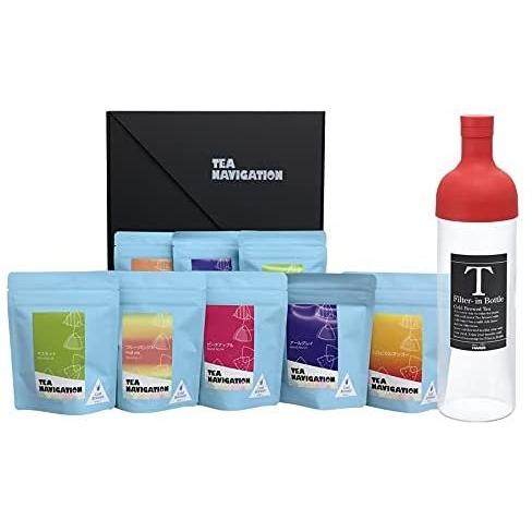 お待たせ 紅茶ギフトセット ティーバッグ 水出しプチシリーズ 最高級品質 Tea Navigation 5包6種8パックキングスセット Hario750ml Club Salud Com