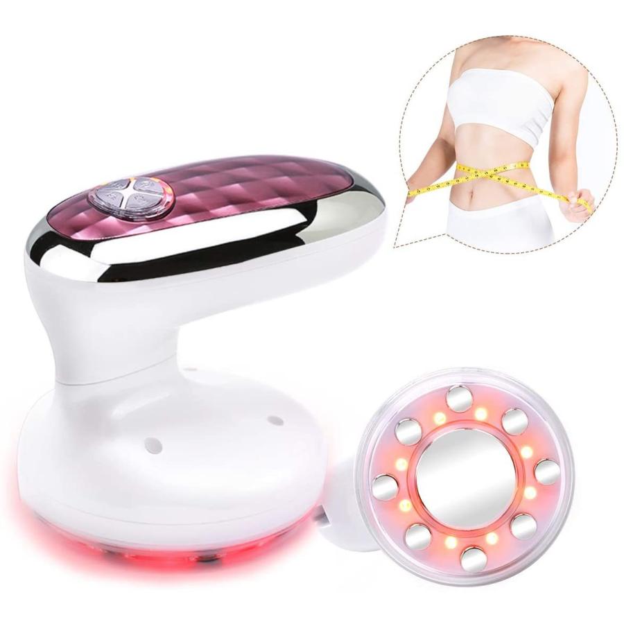 注目ブランド キャビテーション ホワイト 全身エステ可能 家庭用 1台3役 赤色エステ Rfラジオ波 Ems 超音波 美顔器