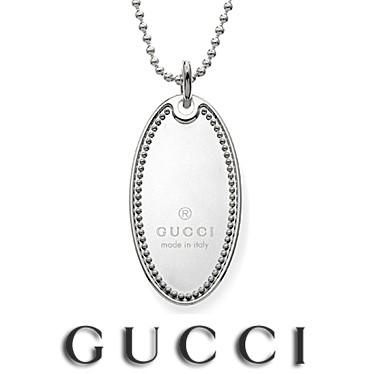 グッチ ネックレス GUCCI オーバルタグ ペンダント 190462 J8400 8106