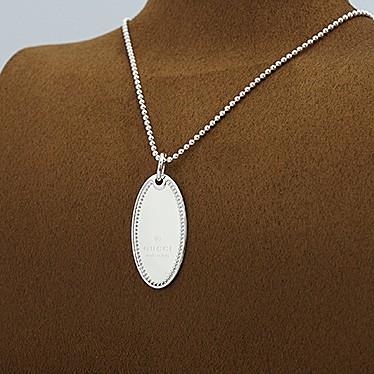 グッチ ネックレス GUCCI オーバルタグ ペンダント 190462 J8400 8106 グッチ ネックレス GUCCI オーバルタグ ペンダント J8400 ラッピングご希望の場合