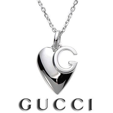 グッチ GUCCI ネックレス ハートペンダント Gモチーフディテール 233963 J8400 8106