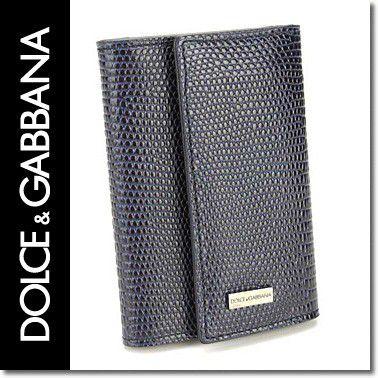 ドルチェ&ガッバーナ DOLCE&GABBANA キーケース BP0874 A1095 80650 ダークブルーカーフ｜blue-ribbon