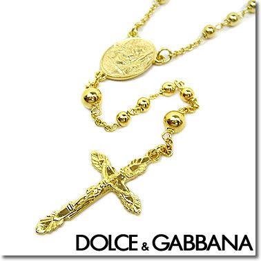 ドルチェ＆ガッバーナ DOLCE＆GABBANA ネックレス ドルガバ ロザリオ ネックレス WND104 ゴールド : dgwnd104 :  ブルーリボン - 通販 - Yahoo!ショッピング