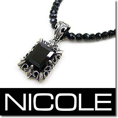 NICOLE ニコル ブラックスピネル ネックレス NC-LP185N ブラック 