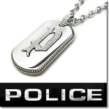 ポリス POLICE ネックレス SENTINEL Pロゴプレートペンダント 25142PSS01｜blue-ribbon
