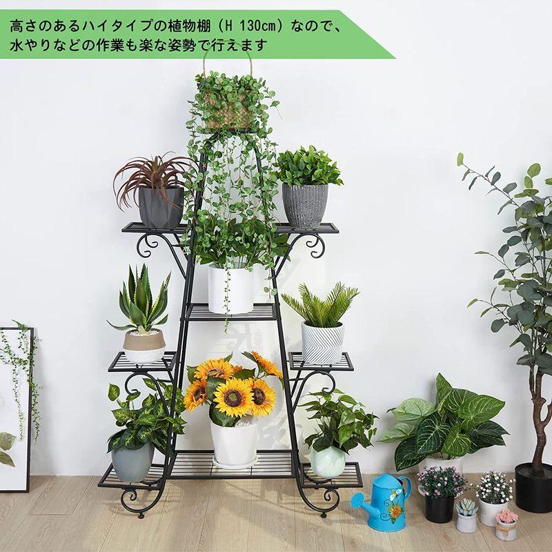 最適な価格 フラワースタンド アイアン ガーデンラック 大型 おしゃれ 黒 アンティーク 高い花台 ハイタイプ 室内 屋外 玄関 ベランダ ガーデニング Plazamedspa Com
