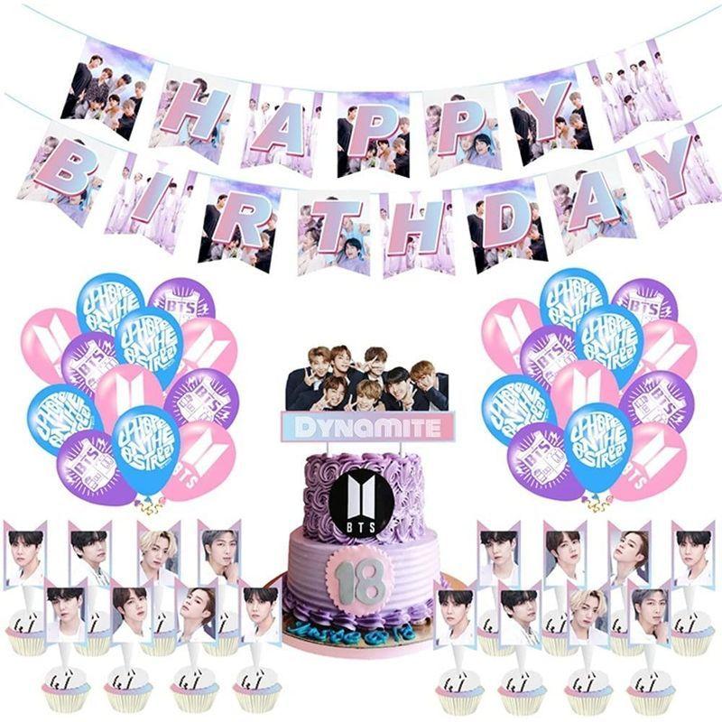 飾り付け 誕生日 Bts パーティー 男の子 女の子 キャラクター 可愛い 6 面白い 防弾少年団 ビーティーエス 韓国 アイドル セット その他パーティーグッズ 好きに Www Ageti Fr