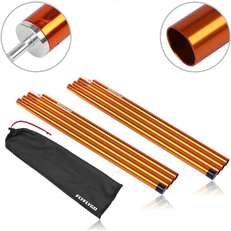 お試し価格 2本セット入り タープポール アルミテントポール Flyflygo 直径28mm ツーリング サブポール ソロキャンプ ジュラルミン 分割式 テント部品 アクセサリー Prmrocks Org