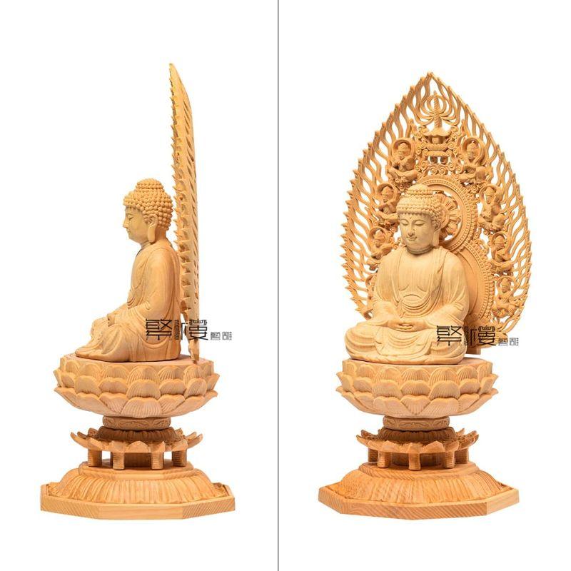 残りわずか】 曹洞宗 釈迦如来 仏像 繁樓藝雕 臨済宗 八角台座(高さ28cm×巾12cm×奥行12cm 飛天光背 厄除け 祈る 桧木製 木彫り 仏壇仏像 仏像 残りわずか】 曹洞宗 釈迦如来 仏像 繁樓藝雕 臨済宗 八角台座(高さ28cm×巾12cm×奥行12cm 飛天光背 厄除け 祈る 桧木製 木彫り 仏壇仏像 仏像
