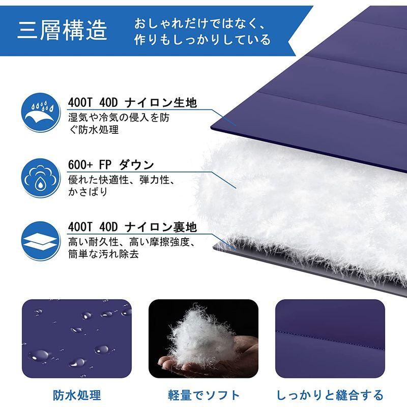 QEZER シュラフ 冬用 ダウン 寝袋 マミー型 羽毛寝袋 コンパクト 600FP高級ダウン 400T撥水加工 2人用に連結可能 アウトド コンパクト シュラフ 冬用 ダウン 寝袋 マミー型 羽毛寝袋 600FP高級ダウン 400T撥水加工 2人用に連結可能 アウトド