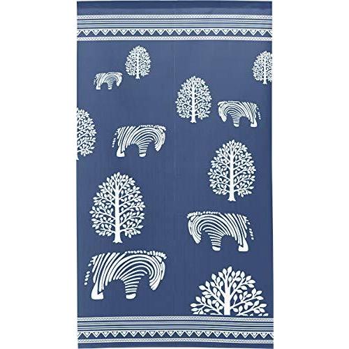 のれん おしゃれ タペストリー 間仕切り 目隠し 半間のれん アート 幅85×丈150cm チェルカーレ 94745