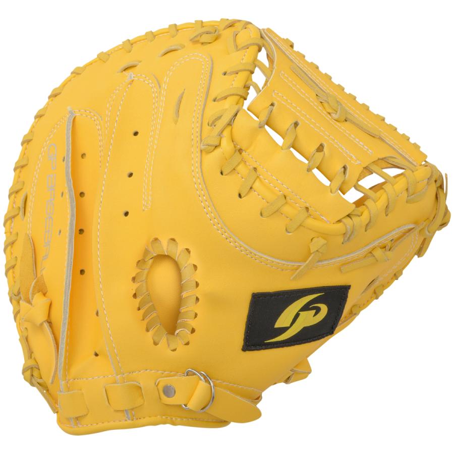 GP] 軟式 キャッチャーミット 大人用 Lサイズ イエロー : Blue Sports