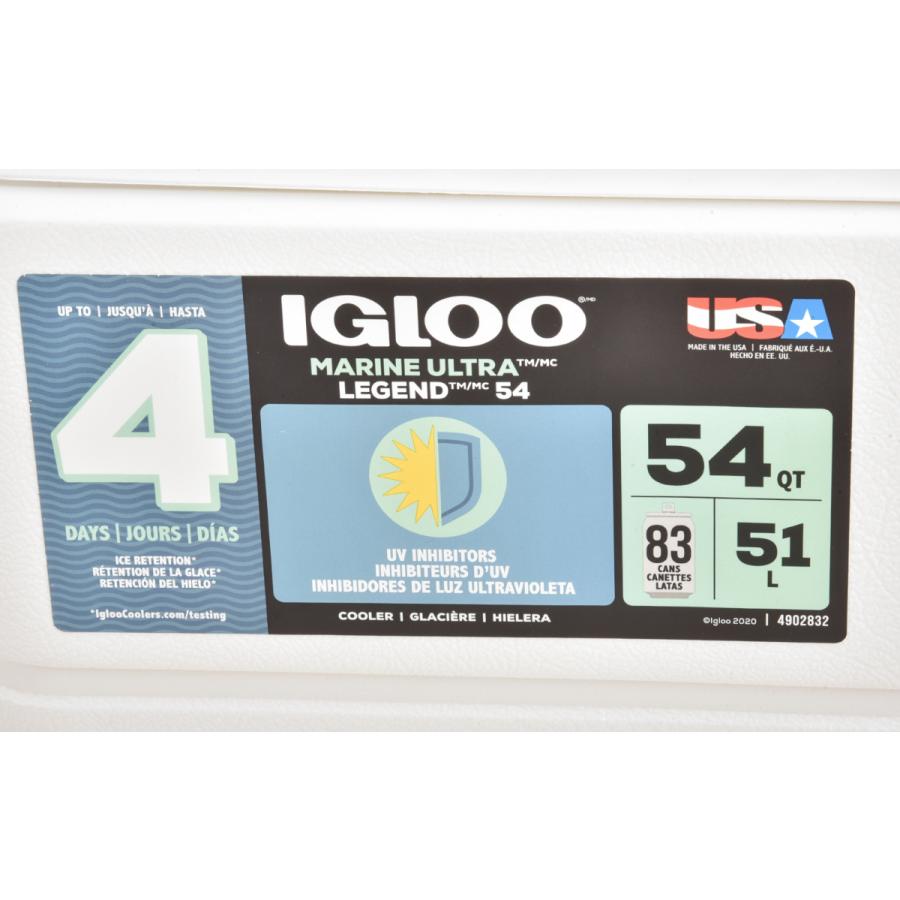 イグルー【IGLOO】クーラーボックス マリンウルトラ 54  (51リットル) Amazon | Igloo イグルー クーラーボックス 51L (54qt) marine ultra