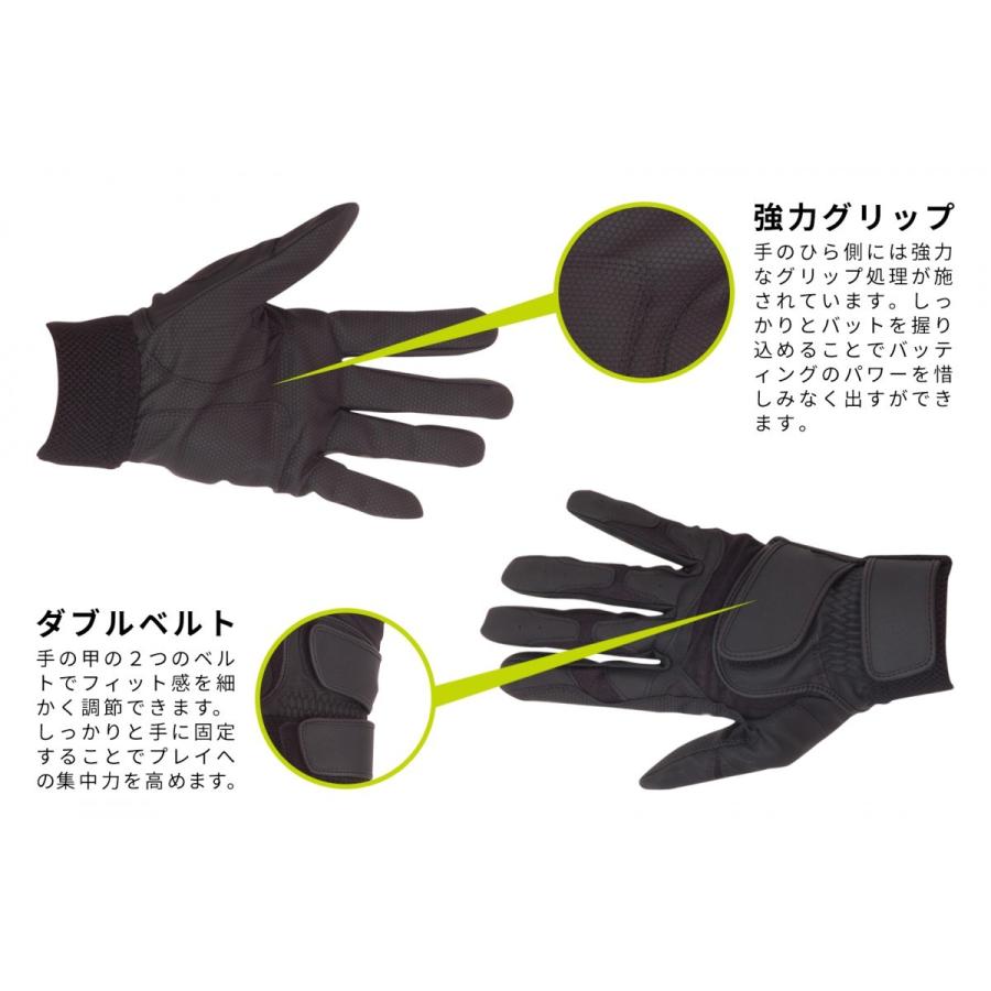 GP] 野球 バッティング グローブ 手袋 右手用 白 S/M/L 練習用 高校