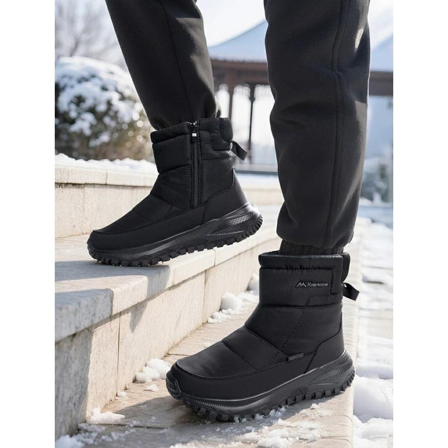 裏起毛 スノーブーツ メンズ 北海道 滑らない スノーシューズ 防水