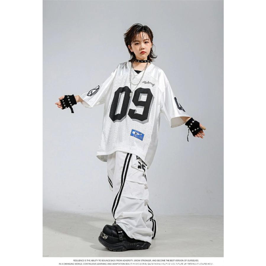 ヒップホップ ダンス 衣装 キッズ セットアップ バスケ ユニフォーム風