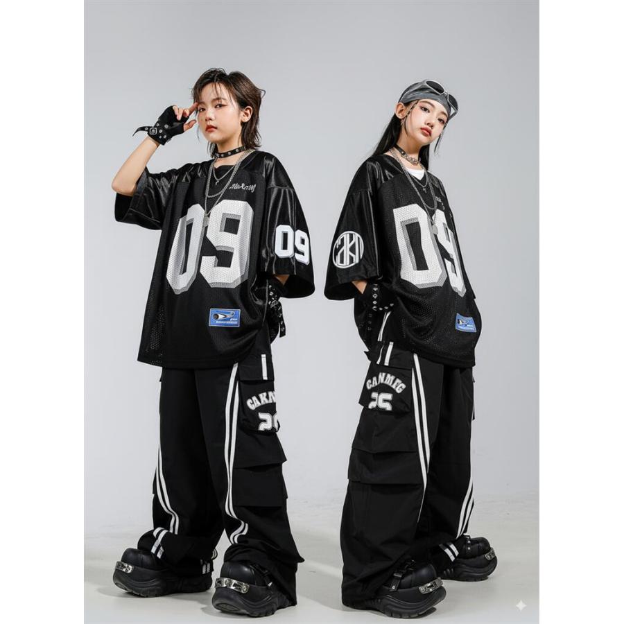 ヒップホップ ダンス 衣装 キッズ セットアップ バスケ ユニフォーム風