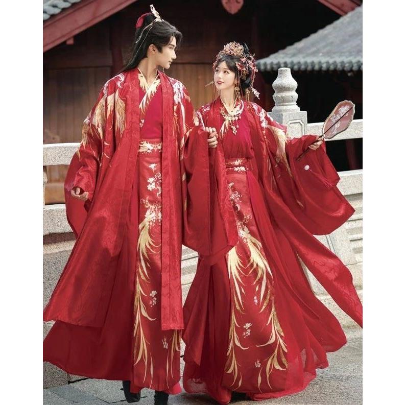 【新品未着用】一束芳華　漢服中国服中国刺繍漢服2点セット　コスプレ中華 漢服 チャイナ服 メンズ レディース チャイナ古典風 結婚式 披露宴