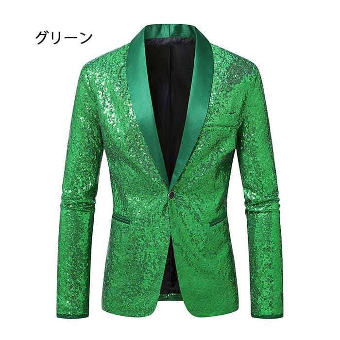 メンズ スパンコールジャケット ステージ衣装 全10色 ジャケット 