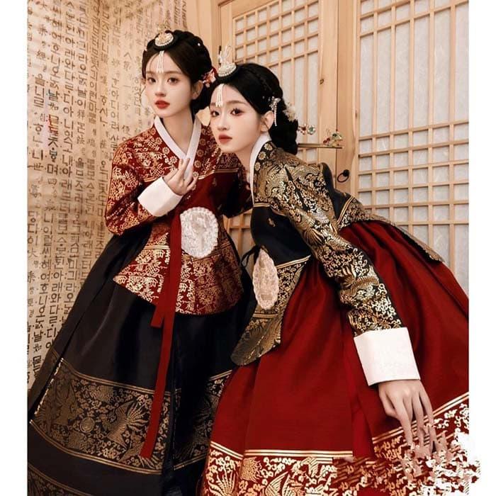韓国民族衣装 チマチョゴリ 韓服 プリント 豪華 大人用 韓国ドレス