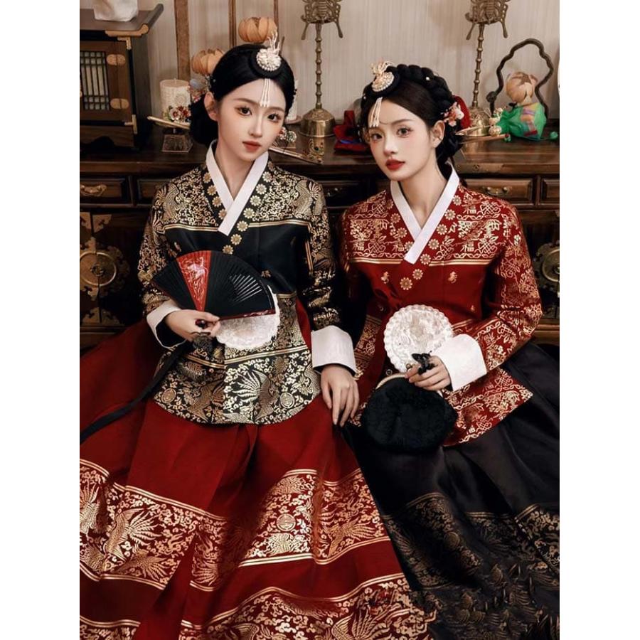 韓国民族衣装 チマチョゴリ 韓服 プリント 豪華 大人用 韓国ドレス