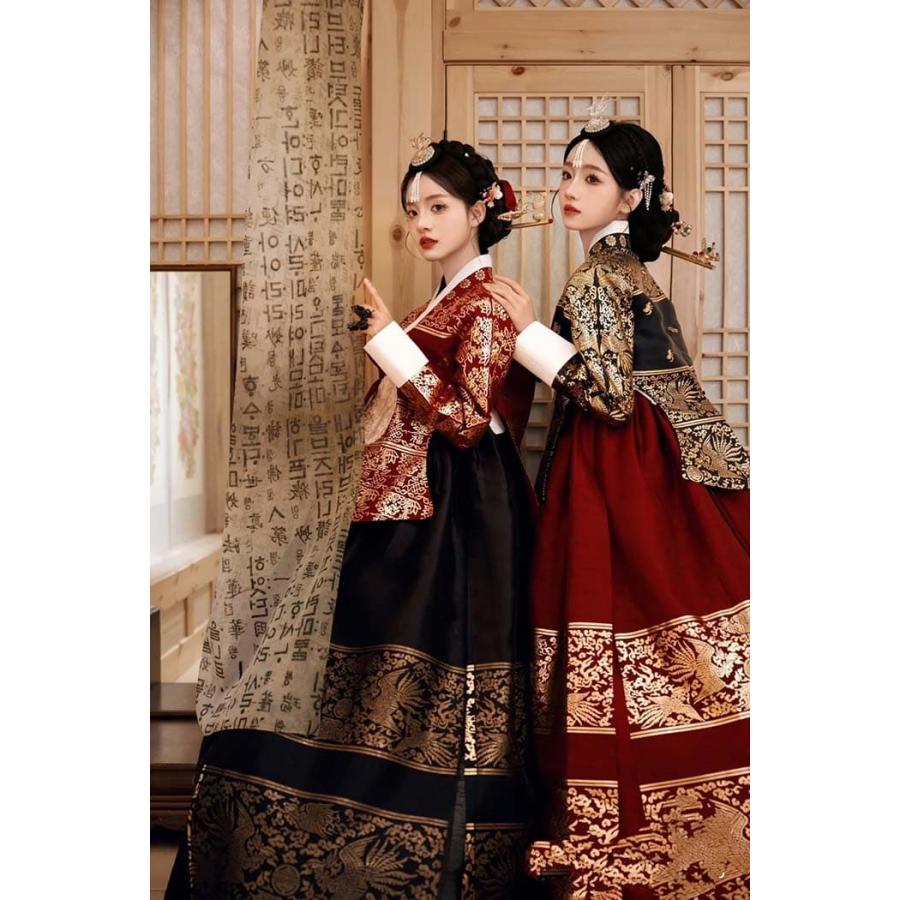 韓国民族衣装 チマチョゴリ 韓服 プリント 豪華 大人用 韓国ドレス