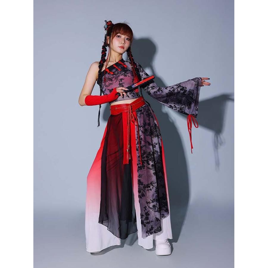 チャイナ風 DS演出服 ダンス衣装 大人 セットアップ レディース ヒップ
