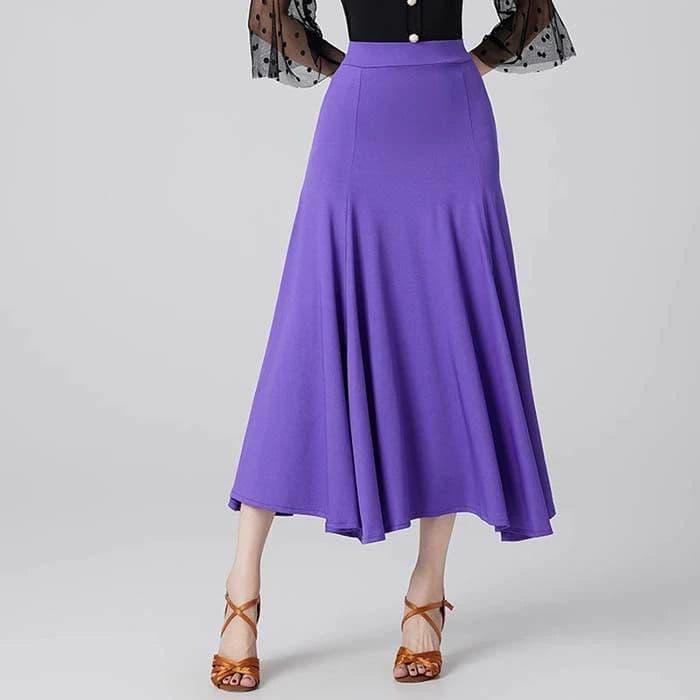 社交ダンス スカート ラテンダンススカート スリット入り 広がる