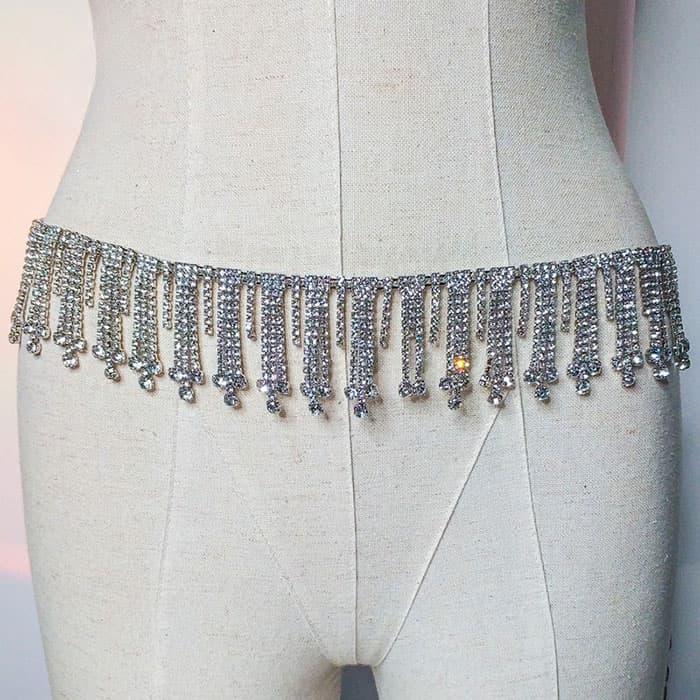 ベリーダンス 衣装 チェーンベルト ウエスト アクセサリー ベール