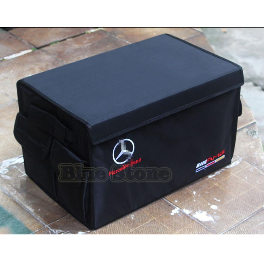 メルセデスベンツ Mercedes Benz 刺繍ロゴ 車用トランク収納ボックス 大容量トランクバッグ ラゲッジ収納ソフト収納ボックス 収納