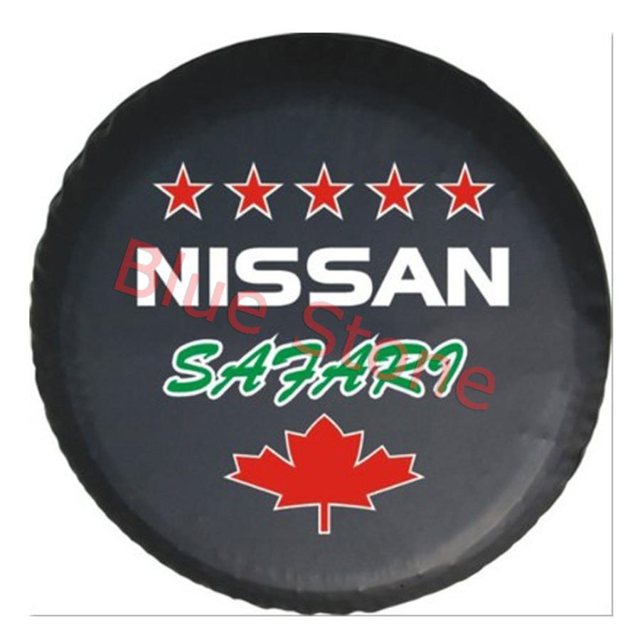 NISSAN ニッサン スペアタイヤカバー 自動車背面タイヤ 高品質 合皮製 15インチ 16 インチ 17インチ 通用 すべてに適しています自動車 簡単取付 カスタム パーツ
